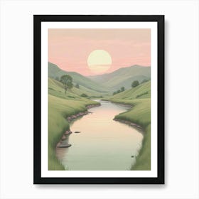 Serene Landscape Art Print (1) Art Print