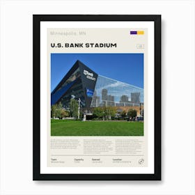 Minnesota Vikings - U.S. Bank Stadium Art Print