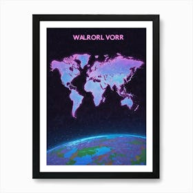 World Map Art Print