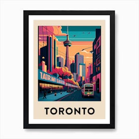 Toronto 3 Vintage Travel Poster Art Print