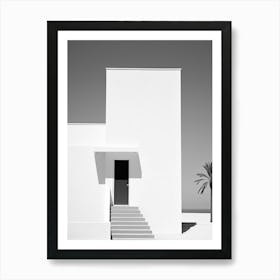 Djerba, Tunisia, Black And White Photography 4 Art Print