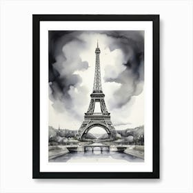 Paris Eiffel Tower art print Art Print