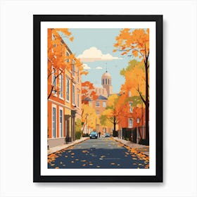 Dublin In Autumn Fall Travel Art 3 Art Print
