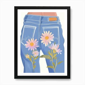 Petal Jeans Art Print