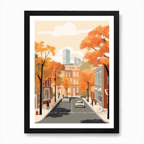 Washington In Autumn Fall Travel Art 4 Art Print
