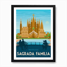 Barcelona Sagrada Familia Spain Poster