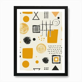 Abstract Geometric Pattern 2 Art Print