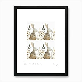 Cute Animals Collection Bunny 1 Art Print