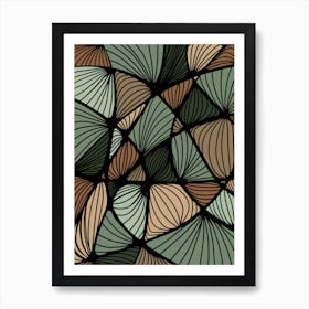 Abstract  Organic Earth Jungle Art Print