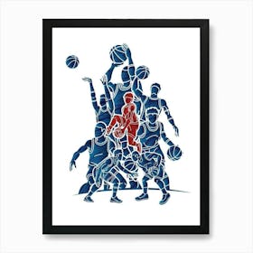 Basketball Players 1 Affiche