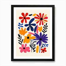 Colorful Flowers 3 Art Print