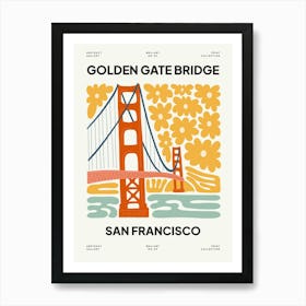 Golden Gate San Francisco Travel Matisse Style Art Print