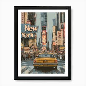 Aihrgdesign A Classic 1960s Travel Poster For New York Art Print