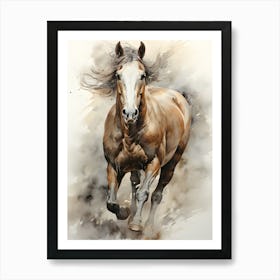 Silent Hooves The Quiet Strength Of The Horse Art Print