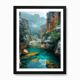 Kloof River, South Africa Art Print