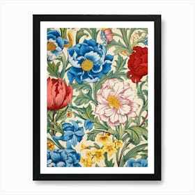 William Morris Floral Wallpaper 6 Art Print