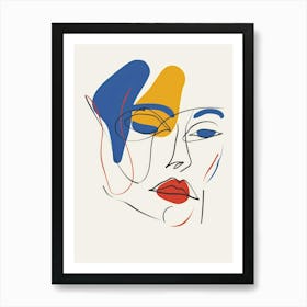 Woman'S Face 55 Art Print