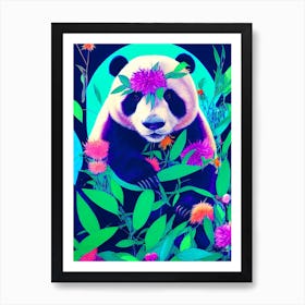 Colorful Panda Bear Art Print