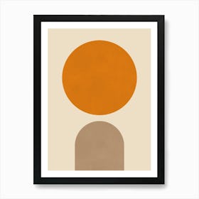 Minimalist geometric shapes 5 Art Print