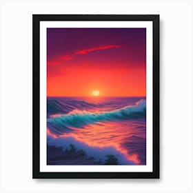 Sunset Over The Ocean 11 Art Print