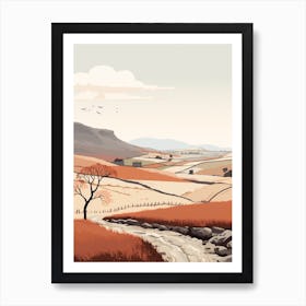 The Yorkshire Dales England 1 Hiking Trail Landscape Art Print