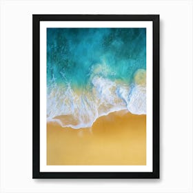 Aerial View Of The Beach 12 Art Print