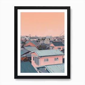 Tokyo Rooftops Morning Skyline 2 Art Print