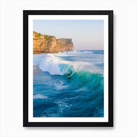 Big Wave Surfing Uluwatu Art Print