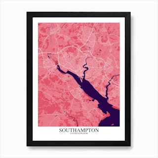 Southampton Pink Purple Art Print