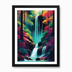 Rainforest Waterfall Landscape 1 Art Print