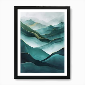 Poster Geo Nature Paint 5 Art Print