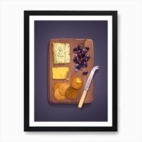 Cheeseboard Art Print