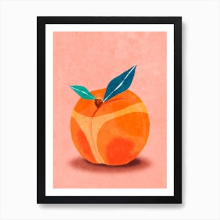 Peaches Lyrics Orange Art Board Print for Sale by CMORRISON12345