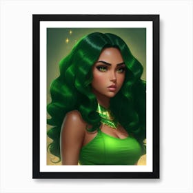 Emerald Princess Art Print