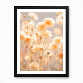 Boho Dried Flowers Portulaca 2 Art Print