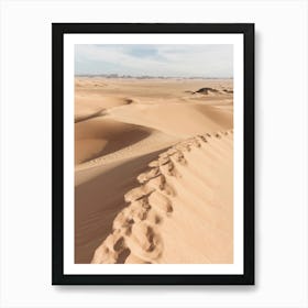 Walking through the Sahara desert Poster