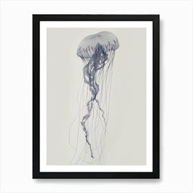 Beach Wall Art Coastal Wall Art Ocean Inspired Style Beach House Decor Surf Poster California Art Jellyfish Art Print