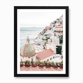 Positano Roof Art Print