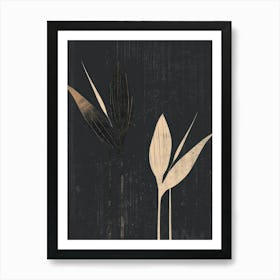 Two Leaves 2 Art Print