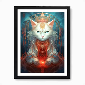 Cat Of The Gods Art Print