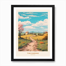 The Camino Portuguese Path 1 Hike Poster Art Print