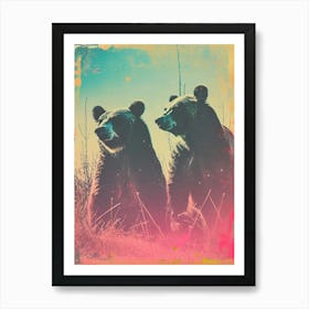 Polaroid Style Bear 3 Art Print