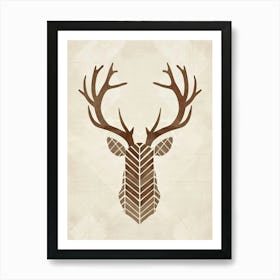 Deer Head 2 Art Print