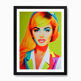 Danna Paola Colourful Pop Art Art Print