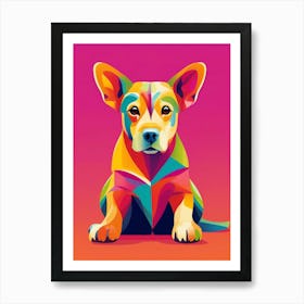 Colorful Dog 2 Art Print