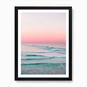 Gwithian Beach, Cornwall Pink Photography 1 Art Print