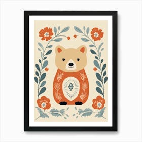 Baby Animal Illustration  Bear 8 Art Print