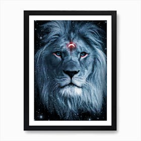 Lion Darkness 1 Art Print