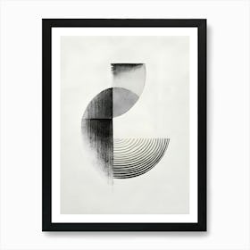 Minimalism in Black and White Art Print