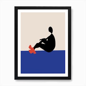 Silhouette Of A Woman Part 2 Art Print